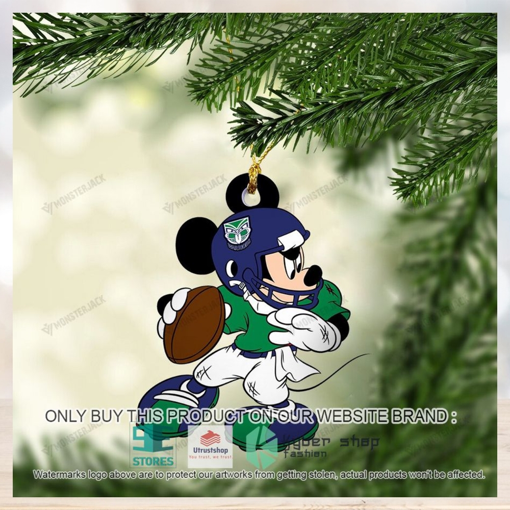 mickey mouse nrl new zealand warriors christmas ornament 1 59279