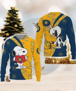 on Bobcats Snoopy Cute Heart American Sports Team Funny 3D Sweater For Men And Women Gift Christmas