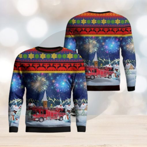 oy City Fire Department AOP Ugly Sweater Men And Women Christmas Gift