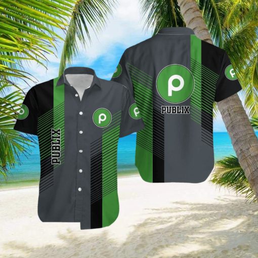 publix Brand Palm AOP Hawaiian Shirt