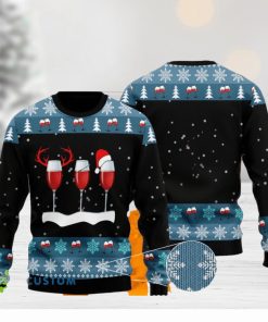 red wine ugly christmas sweater for men women