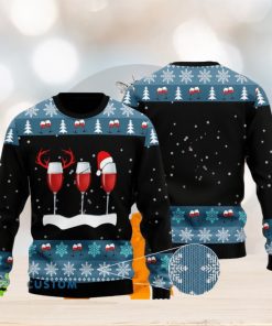 red wine ugly christmas sweater for men women