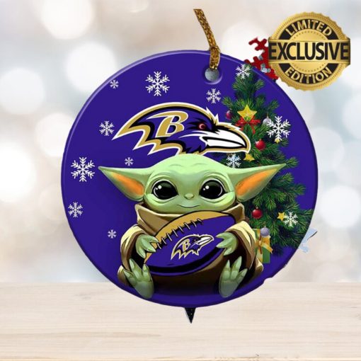[removal.ai]_931d485e c6e9 4a2a a0d1 2aae6a2b8ec9 baltimore ravens baby yoda nfl xmas gifts ceramic christmas tree decorations ornament