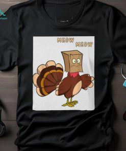unny Fake Cat Meow Thanksgiving Turkey Classic T Shirt
