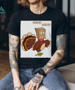 unny Fake Cat Meow Thanksgiving Turkey Classic T Shirt