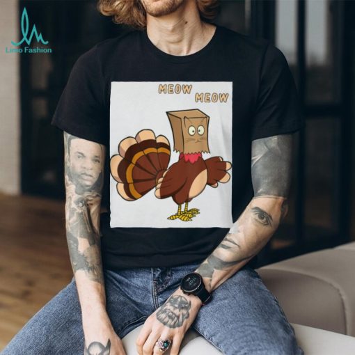 unny Fake Cat Meow Thanksgiving Turkey Classic T Shirt