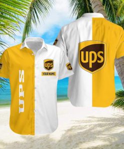 ups Personalized Name Bright New 3D Hawaiian Beach Shirt For Summer