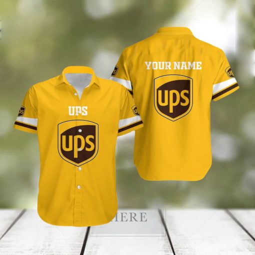 ups Personalized Name Collar Pattern All Over Print Hawaii Shirt Men And Women Gift For Family