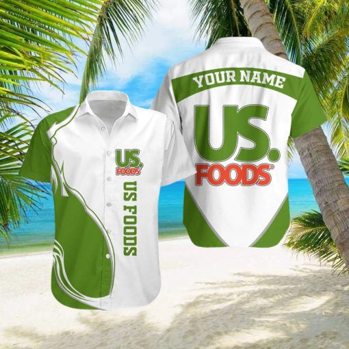 us foods Personalized Name Designer Pattern Aloha Hawaii Shirt Men And Women Gift For Family