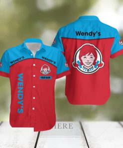 wendy’s Custom Name Unisex Pattern Beach Hawaiian Shirt Gift For Men And Women Vintage Tropical Summer