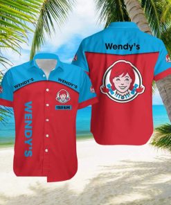 wendy’s Custom Name Unisex Pattern Beach Hawaiian Shirt Gift For Men And Women Vintage Tropical Summer