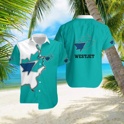 westjet Logo Souvenir All Over Print Hawaiian Shirt Tropical Aloha For Mens Tropical Summer