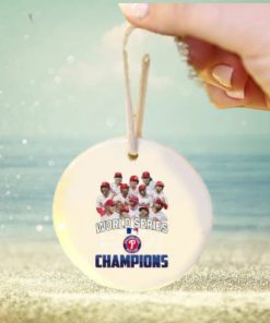 ‘mlb Philadelphia Phillies Team Baseball 2022 World Series Champions Signatures Ornament