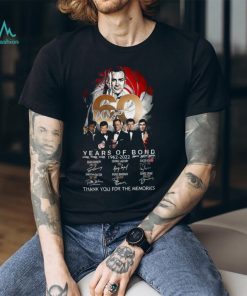 007 60 Years Of Bond 1962 2022 Thank You For The Memories T Shirt