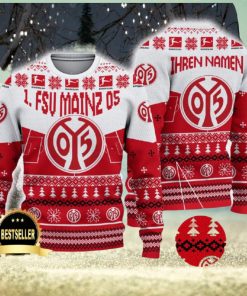 1 FSV Mainz 05 Ugly Christmas Sweater Logo Custom Name Gift Fans