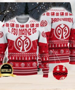 1 FSV Mainz 05 Ugly Christmas Sweater Logo Custom Name Gift Fans