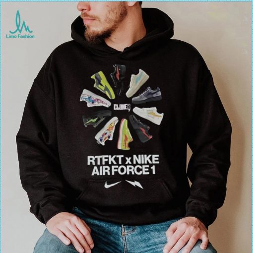 100% Authentic RTFKT x Nike Air Force 1 Forging Tee Shirt