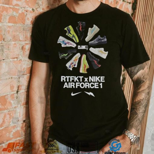 100% Authentic RTFKT x Nike Air Force 1 Forging Tee Shirt