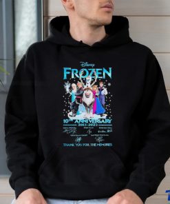 10th Anniversary 2013 2023 Disney Frozen Thank You For The Memories Signatures Shirt