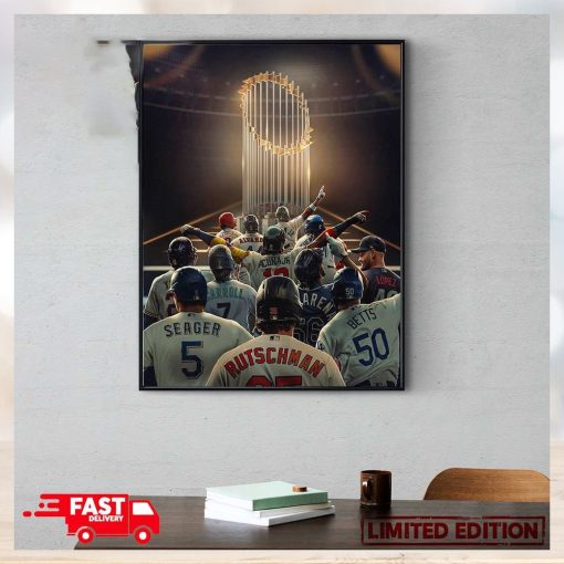 12 Team Enter But Only One Will Leave World Series 2023 With Champions MLB Postseason Poster Canvas