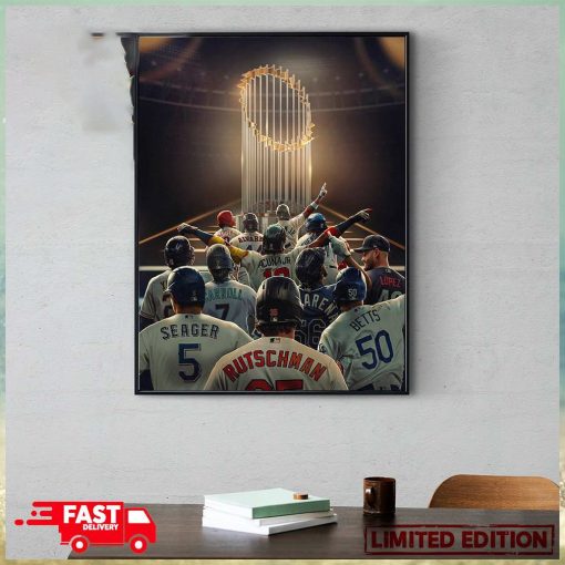 12 Team Enter But Only One Will Leave World Series 2023 With Champions MLB Postseason Poster Canvas