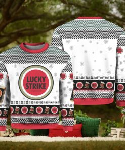 1205 Lucky Strike Cigarette Ugly Christmas Sweater