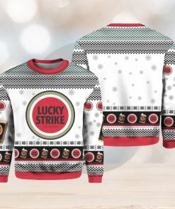 1205 Lucky Strike Cigarette Ugly Christmas Sweater