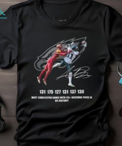 131 175 127 131 137 130 Most Consecutive Games With 125+ Receiving Yards In Nfl History Shirt