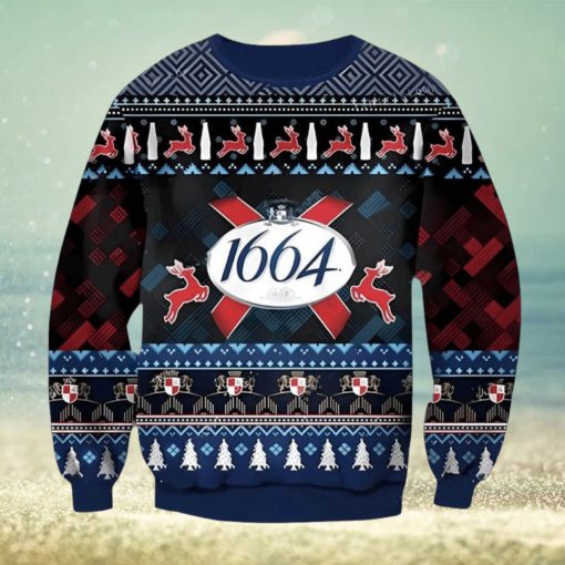 1664 White Beer Ugly Christmas Sweater