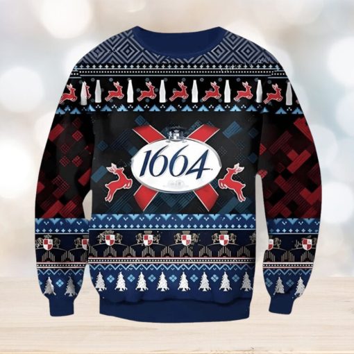 1664 White Beer Ugly Christmas Sweater