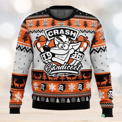 1996 Bandicoot Crash Bandicoot Ugly Christmas Sweater