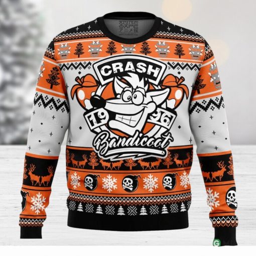 1996 Bandicoot Crash Bandicoot Ugly Christmas Sweater