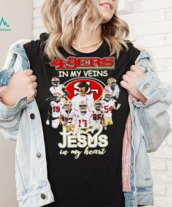 2023 49ers In My Veins Jesus In My Heart Shirt