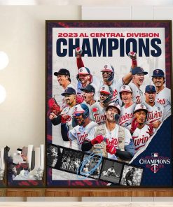 2023 AL Central Division Champions Are Minnesota Twins Home Decor Poster Canvas