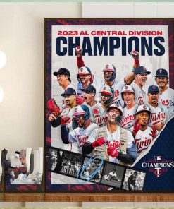 2023 AL Central Division Champions Are Minnesota Twins Home Decor Poster Canvas