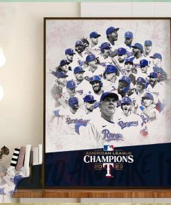 2023 American League Champions Are Texas Rangers Go And Take It Home Decor Poster Canvas