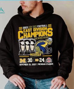 2023 B10 Football East Division Champions Back To Back To Back Michigan Wolverines 30 24 Ohio State Shirt