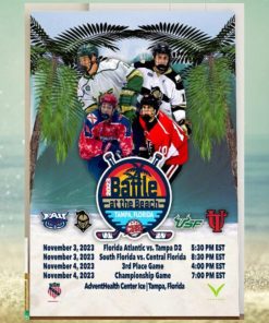 2023 Battle At The Beach At The Adventhealth Center Ice In Tampa Florida Home Decor Poster Canvas