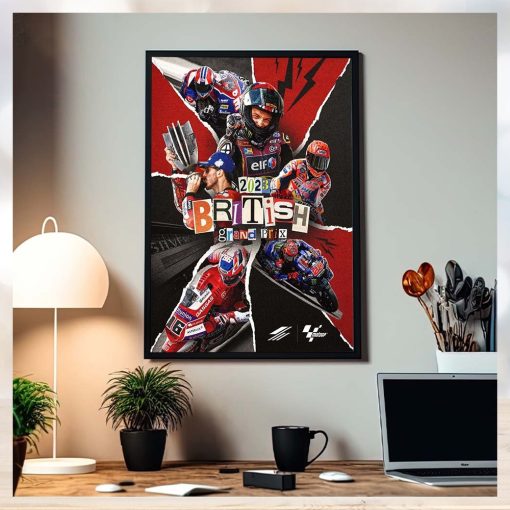 2023 British Grand Prix Moments Of Moto GP Silverstone Home Decor Poster Canvas