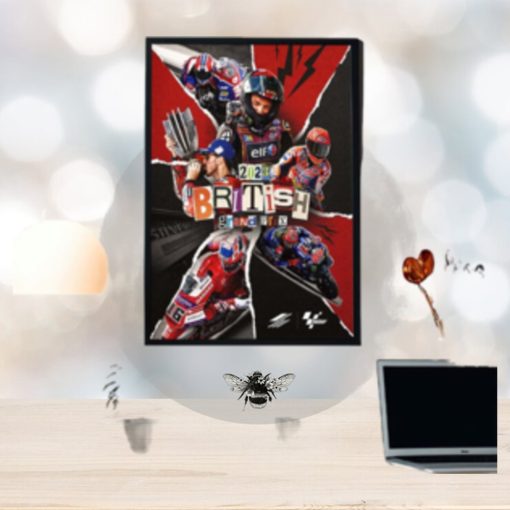 2023 British Grand Prix Moments Of Moto GP Silverstone Home Decor Poster Canvas