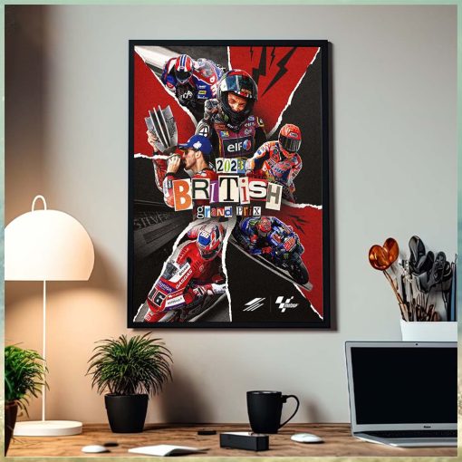 2023 British Grand Prix Moments Of Moto GP Silverstone Home Decor Poster Canvas