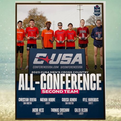 2023 CUSA Mens Cross Country All Conference Second Team Home Decor Poster Canvas