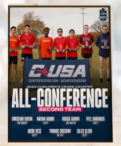 2023 CUSA Mens Cross Country All Conference Second Team Home Decor Poster Canvas