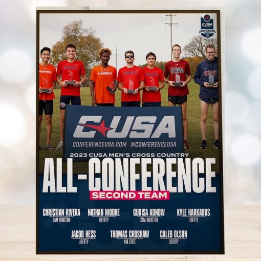 2023 CUSA Mens Cross Country All Conference Second Team Home Decor Poster Canvas