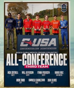 2023 CUSA Mens Cross Country All Conference Third Team Home Decor Poster Canvas