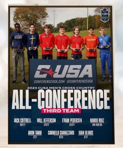 2023 CUSA Mens Cross Country All Conference Third Team Home Decor Poster Canvas