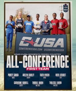 2023 CUSA Womens Cross Country All Conference First Team Home Decor Poster Canvas