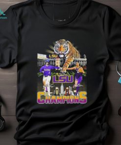 2023 Champions Dylan Crews And Angel Reese Lsu Tigers Signatures T Shirt