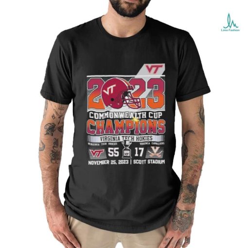 2023 Commonwealth Cup Champions Virginia Tech Hokies 55 17 Virginia Cavaliers T shirt