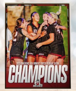 2023 Conference USA Womens Soccer Regular Season Champions Are NM State Soccer Home Decor Poster Canvas